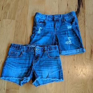 Denim shorts